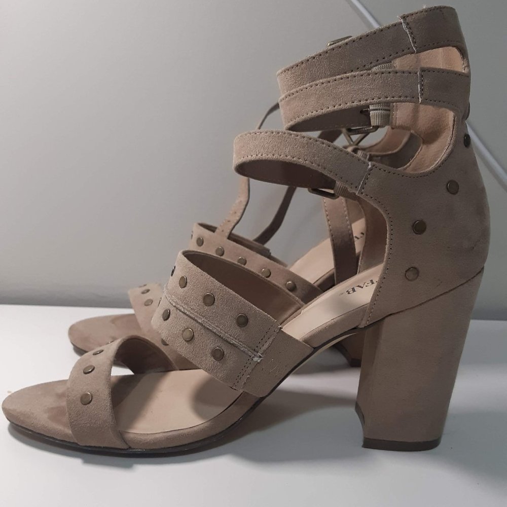 Strappy Suede Heels